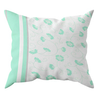 Szaro miętowa Poszewka flanela 40x40 - 399mięta