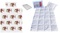 Komplet 100x160 + 40x60 + prześcieradło jersey 80x160  433owl