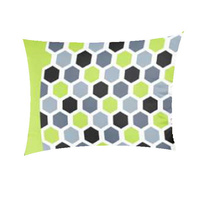 Poszewka z kory 40x40 | 208jabl | zielona | plastry miodu