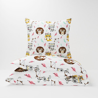 Pościel bawełniana 200x220 + poszewki na poduszkę 2*70x80 | 181kol | kolorowa | indiański