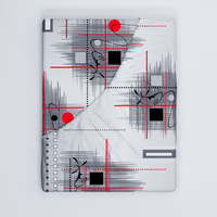 Prześcieradło z gumką do łóżeczka 90x160 bawełniane | 150red | szaro czerwone | gry