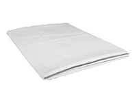 Prześcieradło bawełniane bez gumki 160x220 białe