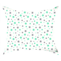 Poszewka bawełniana na jaśka 40x40 | 188b-m | pastelowa | gwiadki