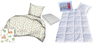 Komplet 100x160 + 50x60 + prześcieradło jersey 80x160 020sarna