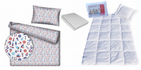 Komplet 100x160 + 40x60 + prześcieradło jersey 80x160  096bial