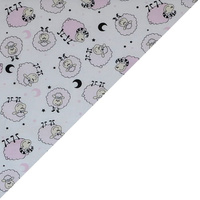 Apaszka bandamka bandana chustka | 109bia | biała | owieczki
