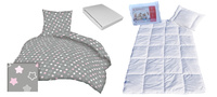 Komplet 100x160 + 40x60 + prześcieradło jersey 80x160  300róż