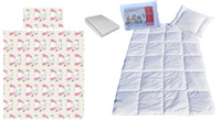 Komplet 100x160 + 40x60 + prześcieradło jersey 80x160  314róż