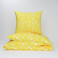 Pościel bawełniana 200x220 + poszewki na poduszkę 2*70x80 | 990zol | żółta | świąteczna wielkanocna