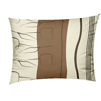 Poszewka z kory 50x60 | 277bra | brązowa | tulipany