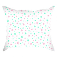 Poszewka bawełniana na jaśka 40x40 | 188pas | pastelowa | gwiadki