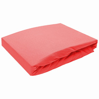Prześcieradło bez gumki 160x220 Jersey Koralowe