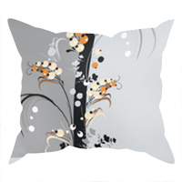 Poszewka bawełniana na jaśka 40x40 | 037sza | szara | mozajka