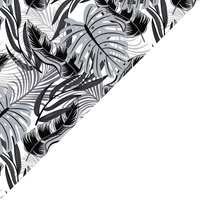 Apaszka bandamka bandana chustka | 455nsz | szara | liście