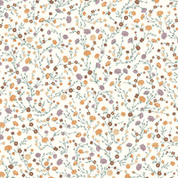 Worek na pościel do przedszkola żłobka | 415goz | kremowa | kwiaty goździki