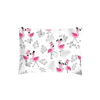 Poszewka bawełniana na poduszkę 50x50 | 144białe | biała | flamingi