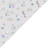 Apaszka bandamka bandana chustka | 502sza | kolorowa | zwierzątka króliczki