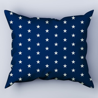 Poszewka z kory 70x80 | 401Dgr | granatowa | gwiazdy