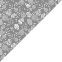 Apaszka bandamka bandana chustka | 990sza | szara | jajka pisanki