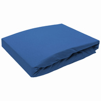 Prześcieradło bez gumki 160x220 Jersey Indygo