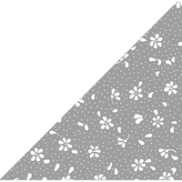 Apaszka bandamka bandana chustka | 415grf | szara | kwiaty