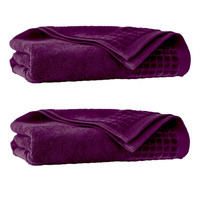 Komplet ręczników z bawełny egipskiej 50x100 70x140 Paulo fioletowy