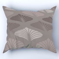 Poszewka bawełniana na jaśka 40x40 | D015bra| brąz | liście