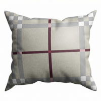 Poszewka z kory 40x40 | 218beż | beżowa | kratka