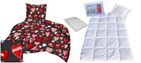 Komplet 100x160 + 50x60 + prześcieradło jersey 80x160 073grf
