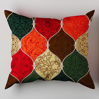 Poszewka bawełniana na poduszkę 40x60 | 163kol | kolorowa | boho