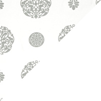 Apaszka bandamka bandana chustka | 388bsz | biała | ornament