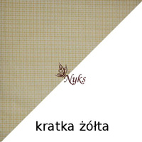 Apaszka bandamka bandana chustka | kratka żółta | żółta | krata