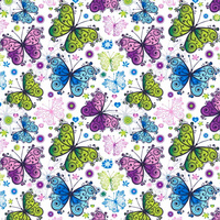 Prześcieradło na leżak do przedszkola | 184fio | kolorowe | motyle