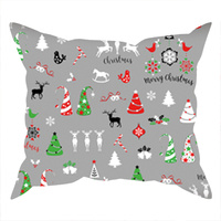 Poszewka bawełniana na jaśka 40x40 | 067szary | szara | świąteczna