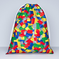 Worek na pościel do przedszkola żłobka | 292leg | kolorowe | klocki