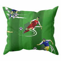 Poszewka z kory 40x40 | 089pas | zielona | piłkarze