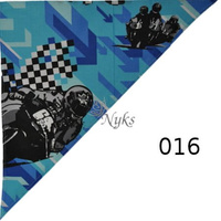 Apaszka bandamka bandana chustka | 016nieb | niebieska | motory motocykle