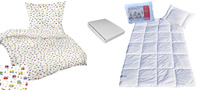 Komplet 100x160 + 40x60 + prześcieradło jersey 80x160 505białe