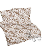 Pościel z kory 160x200 + 70x80 + 40x40 | 262brąz | brązowa | ciapki