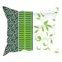 Poszewka bawełniana na jaśka 40x40 | 174zielona | zielona | bluszcz