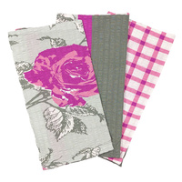 Poszewki z kory na jaśka 40x40 Zestaw 3szt 063róż