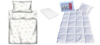 Komplet 100x160 + 40x60 + prześcieradło jersey 80x160 424Gbi