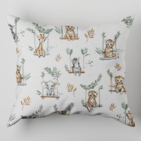 Poszewka flanela 70x80 | 104hus | ecri | zwierzątka
