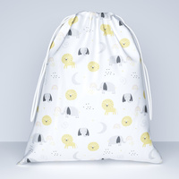 Worek szkolny na buty | 210lew | biała | safari lwy