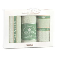 Komplet ścierek kuchennych Green tea