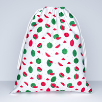 Worek na pościel do przedszkola żłobka | 151arb | biała | arbuzy owoce