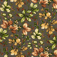 Worek na pościel do przedszkola żłobka | 389Lgr | grafitowa | liście jesienne