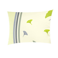 Poszewka z kory 40x40 | 324ziel | zielona | liście miłorzębu