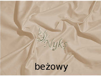Prześcieradło satynowe bez gumki 160x200 beżowe