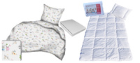 Komplet 100x160 + 40x60 + prześcieradło jersey 80x160 502szary